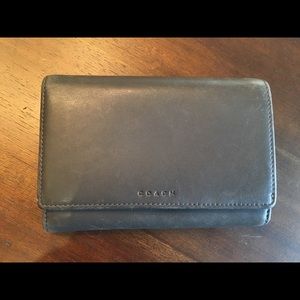 Vintage Coach Grey leather Wallet